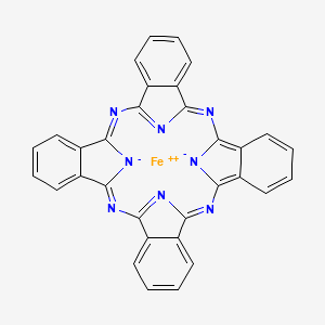 Chemical structure of Iron(II) phthalocyanine