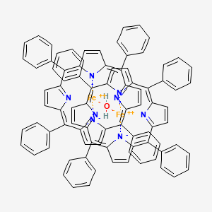Chemical structure of Iron(III) meso-tetraphenylporphine-^m-oxo dimer