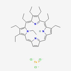 Chemical structure of Iron(III) octaethylporphine chloride
