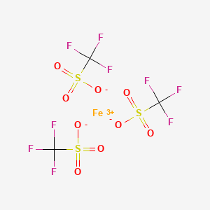 Chemical structure of Iron(III) trifluoromethanesulfonate