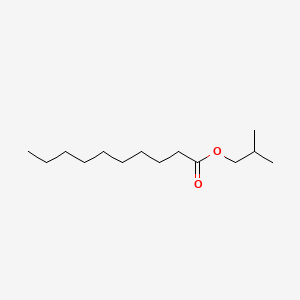 Chemical structure of Isobutyl decanoate