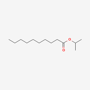 Chemical structure of Isopropyl caprate