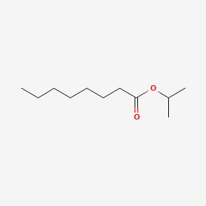Chemical structure of Isopropyl caprylate