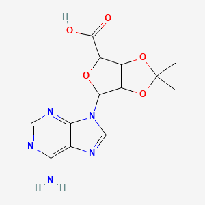 Chemical structure of Isopropylidene-adenosine-5-carboxylic acid