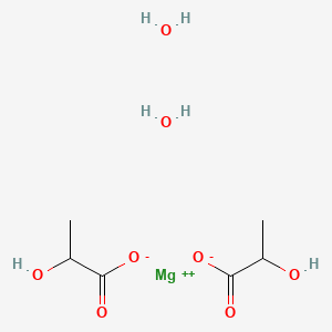 Chemical structure of L(+) Lactic acid, magnesium salt