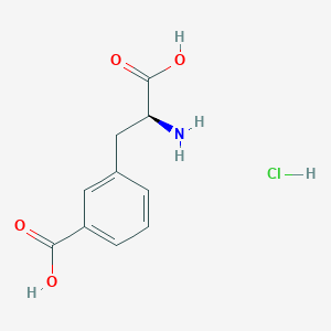 Chemical structure of L-3-(3-Carboxyphenyl)alanine (hydrochloride)