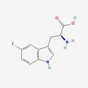 Chemical structure of 5-Fluorotryptophan