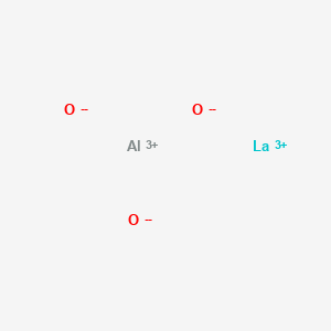 Chemical structure of Lanthanum aluminum oxide