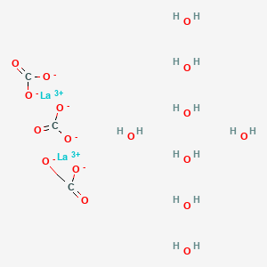 Chemical structure of Lanthanum carbonate octahydrate