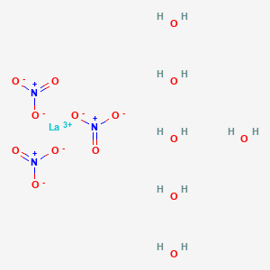 Chemical structure of Lanthanum nitrate hexahydrate