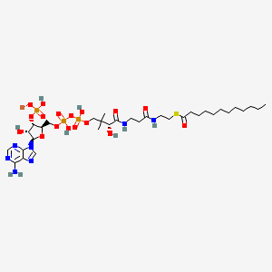 Chemical structure of Lauroyl coenzyme A lithium salt