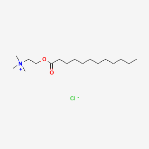 Chemical structure of Lauroylcholine Chloride