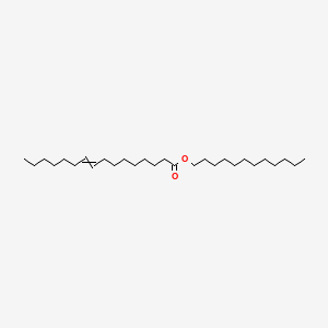 Chemical structure of Lauryl palmitoleate