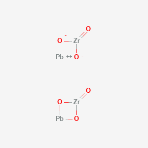 Chemical structure of Lead zirconate