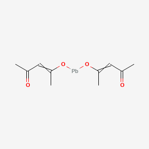 Chemical structure of Lead(II) acetylacetonate