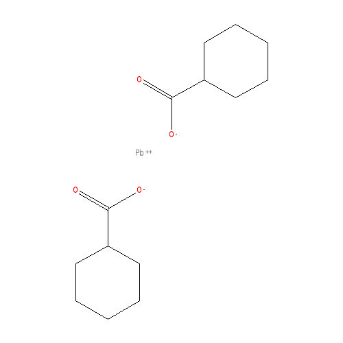 Chemical structure of Lead(II) cyclohexanecarboxylate