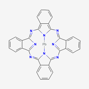 Chemical structure of Lead(II) phthalocyanine