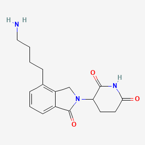 Chemical structure of Lenalidomide-C4-NH2