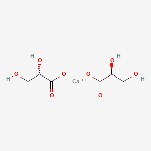 Chemical structure of L-Glyceric acid hemi-calcium salt