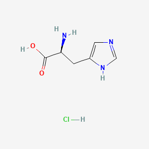 Chemical structure of Histidine Monohydrochloride
