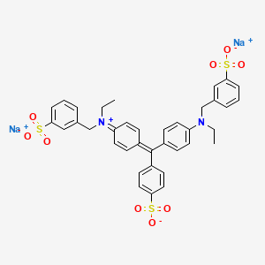 Chemical structure of Light green SF yellowish