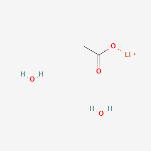 Chemical structure of Lithium acetate dihydrate