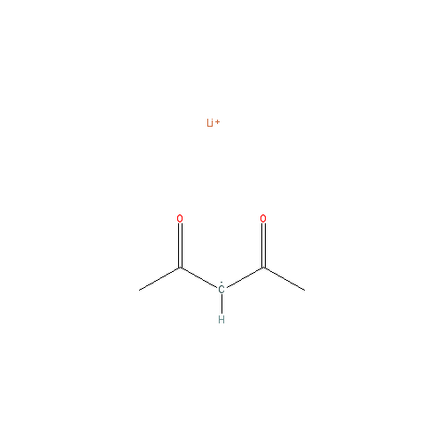 Chemical structure of Lithium acetylacetonate