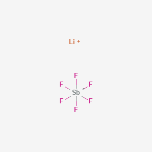 Chemical structure of Lithium hexafluoroantimonate