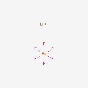 Chemical structure of Lithium hexafluoroarsenate(V),99·00%