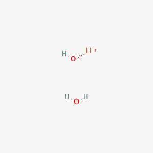 Chemical structure of Lithium hydroxide, monohydrate
