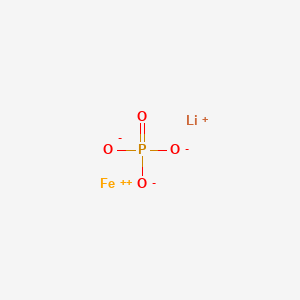 Chemical structure of LithiuM iron phosphate,98%