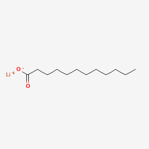 Chemical structure of Lithium laurate