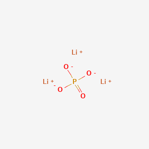 Chemical structure of Lithium phosphate