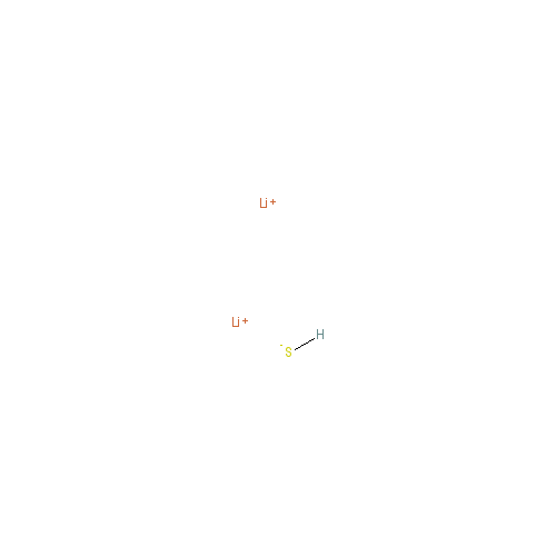 Chemical structure of Lithium sulfide