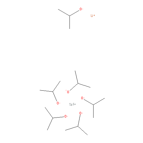 Chemical structure of Lithium tantalum isopropoxide, 99·9% (metals basis)