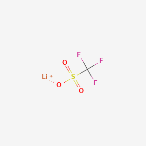 Chemical structure of Lithium trifluoromethanesulfonate