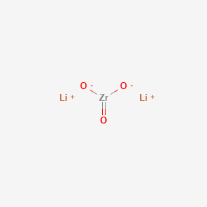 Chemical structure of Lithium zirconium oxide, 94% min