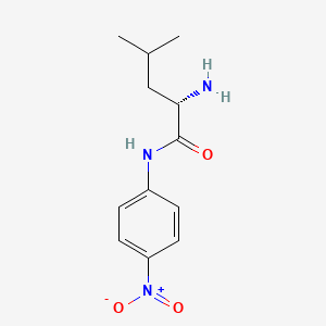 Chemical structure of L-Leucyl-4-nitroanilide
