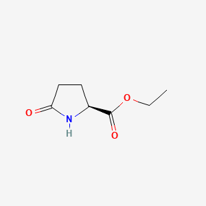 Chemical structure of 5-Oxoproline ethyl ester