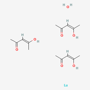 Chemical structure of Lutetium(III) acetylacetonate hydrate