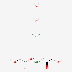 Chemical structure of Magnesium lactate trihydrate