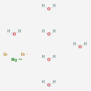 Chemical structure of Magnesium bromide hexahydrate