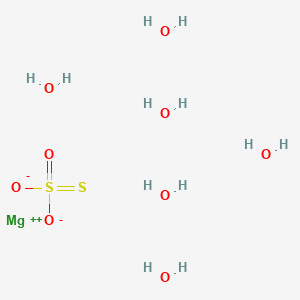Chemical structure of Magnesium thiosulfate hexahydrate