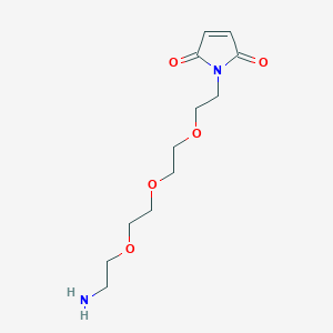Chemical structure of Mal-PEG3-NH2