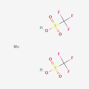 Chemical structure of Manganese bis(trifluoromethanesulfonate)