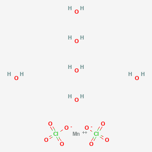 Chemical structure of Manganese perchlorate hexahydrate