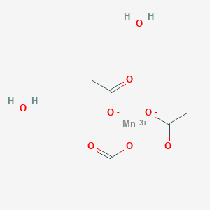 Chemical structure of Manganese triacetate dihydrate