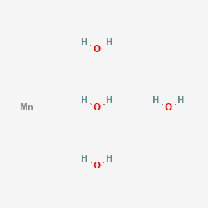 Chemical structure of Manganese bromide tetrahydrate