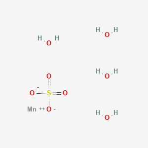 Chemical structure of Manganese sulfate tetrahydrate