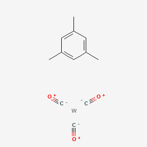 Chemical structure of Mesitylene tungsten tricarbonyl